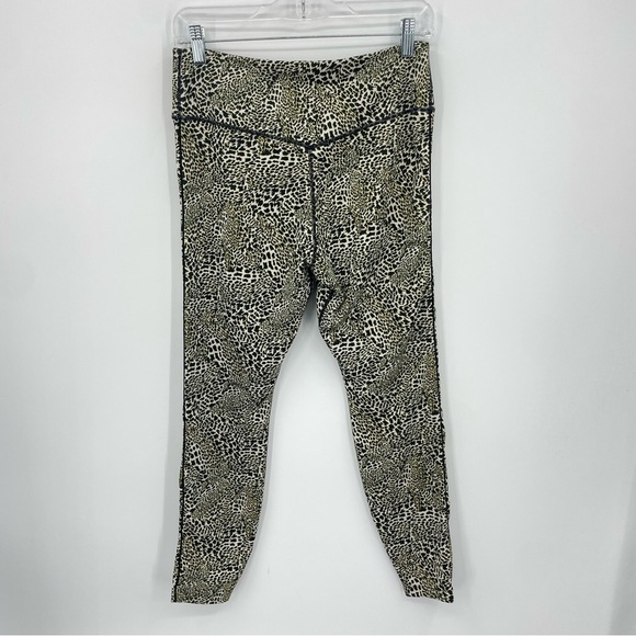 Nike gym tights Training One Sculpt 7/8 tight black leopard sz L ck3072 jaguar - Picture 5 of 11